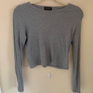 Grey long sleeve top